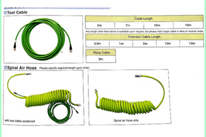 Tool Cable and air hose pipe